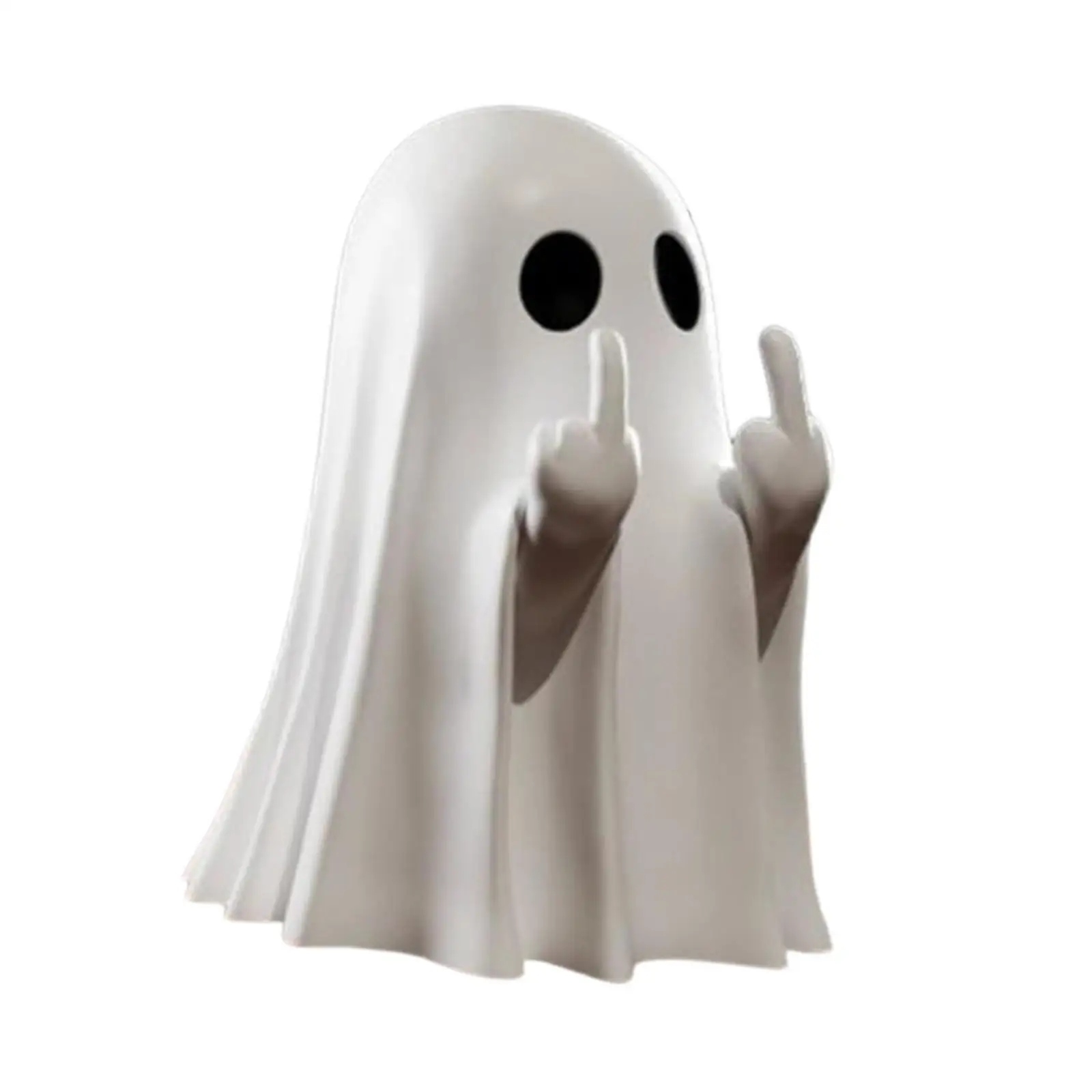 Cute Ghost Figurine Halloween Decor Tabletop Ornament for Home Shelf Bedroom