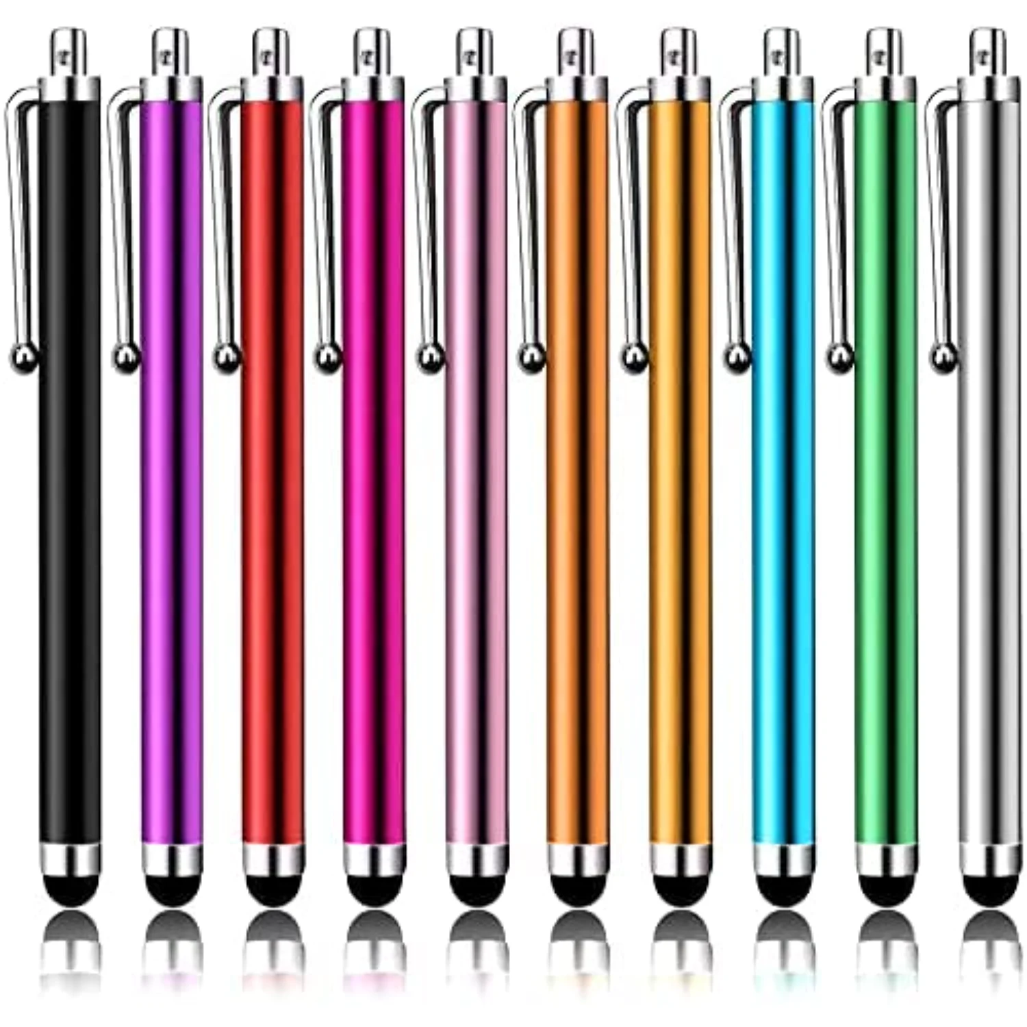 Capacitive Stylus Pens 10 Pack for Touch Screens - iPad, iPhone, Samsung, Kindle Touch