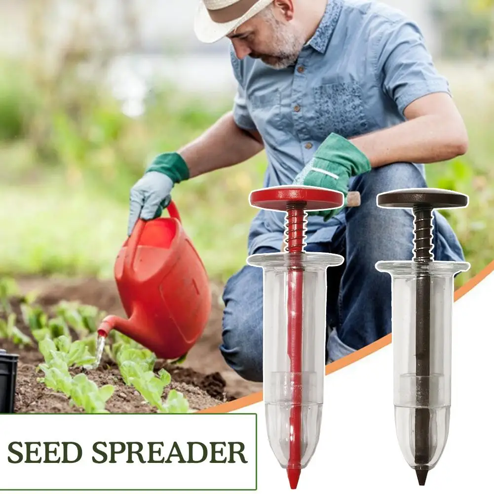 Mini Sowing Seed Dispenser Manual Sower Seed Spreader Seeder Seed Hand Planter Tool Gardening Precision Handheld Tool Syrin B9d5