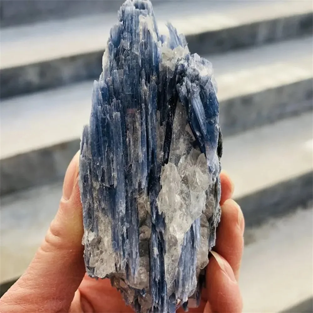 Natural Kyanite Rough Gem Stone Rare Blue Crystal Mineral Specimen Healing Rock Home Decoration