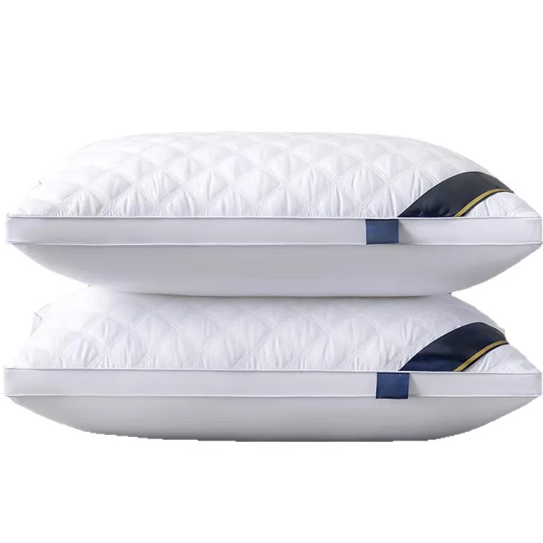 High Quality Modern Solid Luxury Bed Pillows Single-Person Use Core Durable Cushion for Bedroom