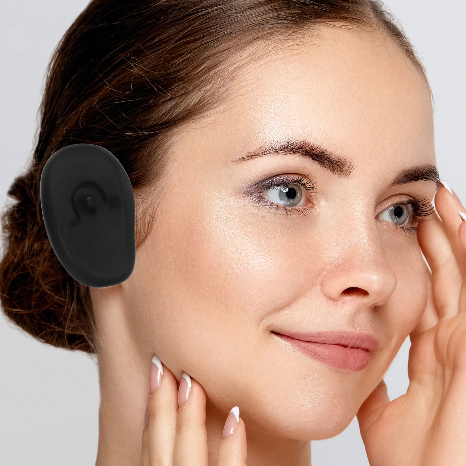 

6Pairs Silicone Ear Protectors Hair Dye Earmuffs Waterproof Hair Coloring Ear Caps Salon Home Black Silicone Earmuffs
