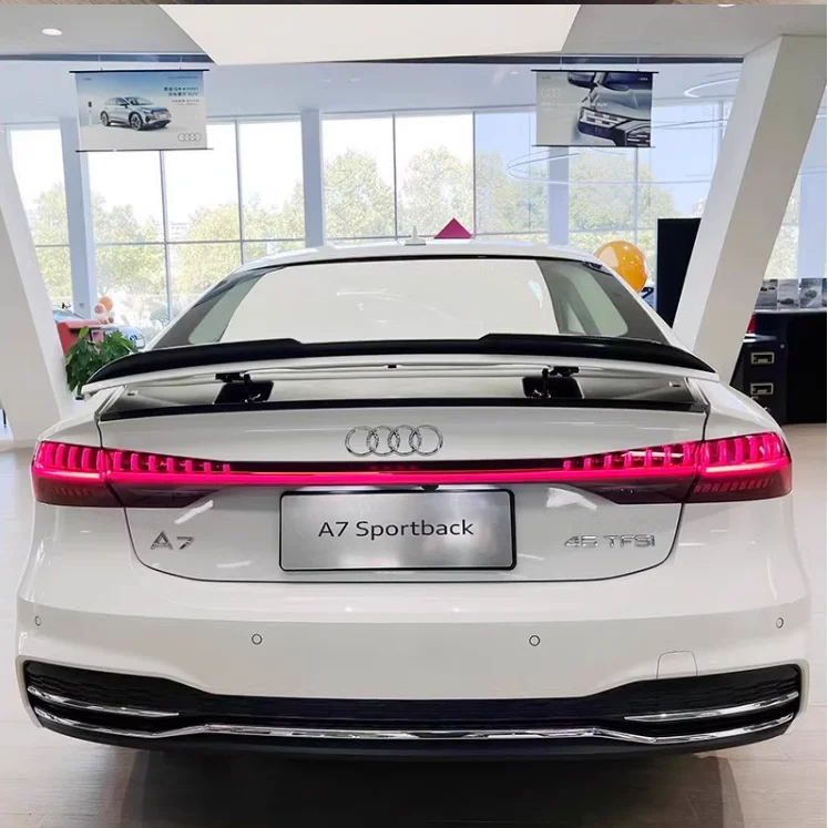 CAR REAR WING TRUNK LIP SPOILER FOR AUDI A7 S7 RS7 C8 2019 2020 2021 2022 2023 2024+