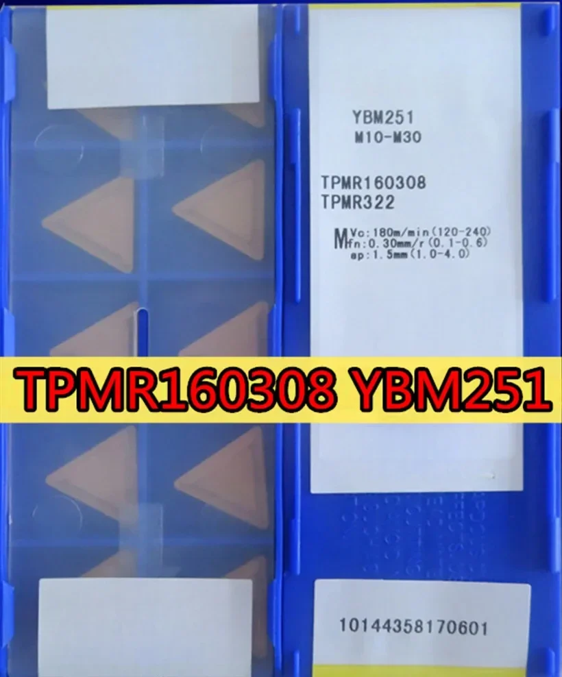 TPMR110304 TPMR160304 TPMR160308 YBM251 100% original Zcc.ct Carbide insert Processing: stainless steel