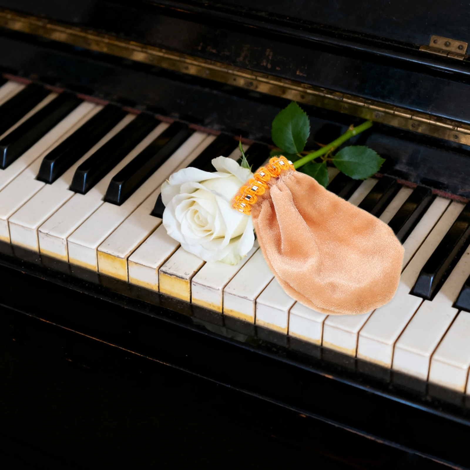 

6Pcs Piano Pedal Covers Dark Thickened Footrest Protection for Upright Digital Keyboard Anti-Scratch Dust Resistant