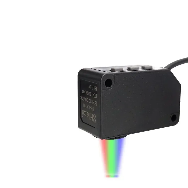

SE-LX101 One Key Intelligent Lock with Two Detection Modes 8-35mm Detection Distance RGB Tri Color Intelligent Color Sensor