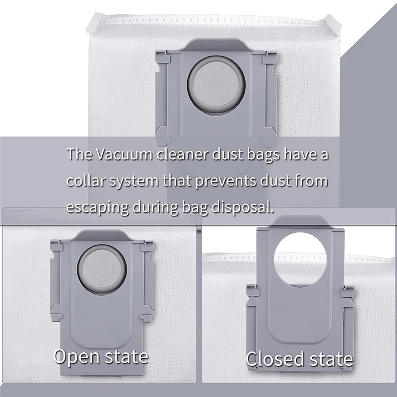 A01V-22PCS Washable Filter Mop Side Brush Dust Bags For Roborock S8 Pro Ultra /S8+/S8 Robot Vacuum Cleaner Replacement Accessori