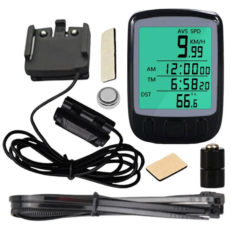 

Bicycle Computer LCD Digital Wired Cycling Computer Speedometer Bike Speed Odometer With Backlight bike Accessories