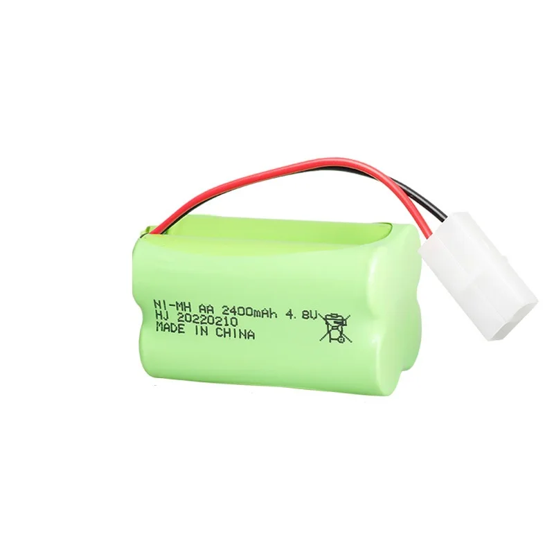 Bateria ni-mh de 4.8v 2400mah para brinquedos rc, carros, tanques, robôs, barcos, armas, bateria recarregável de 4.8v, bateria aa