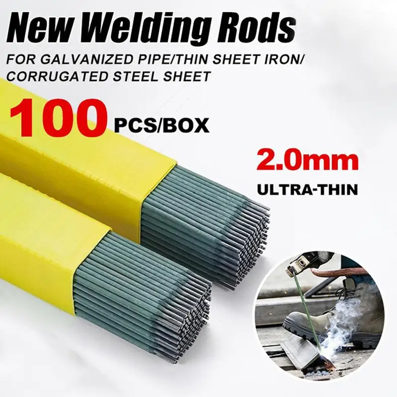 【L】Universal Welding Electrodes Stable Arc Smooth Welding Perfect For Beginners Welding Galvanized Pipes Color Steel Tiles Thin