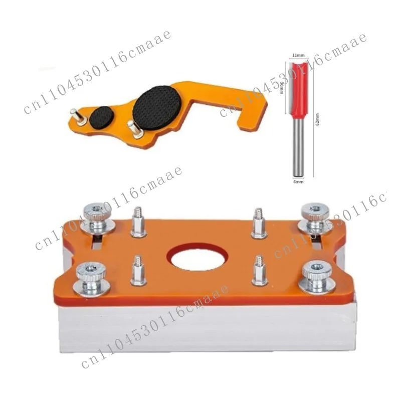 2-in-1 Connector Fastener Slotter Cabinet Wardrobe Furniture Invisible 2-in-1 Slotted Plate Tool