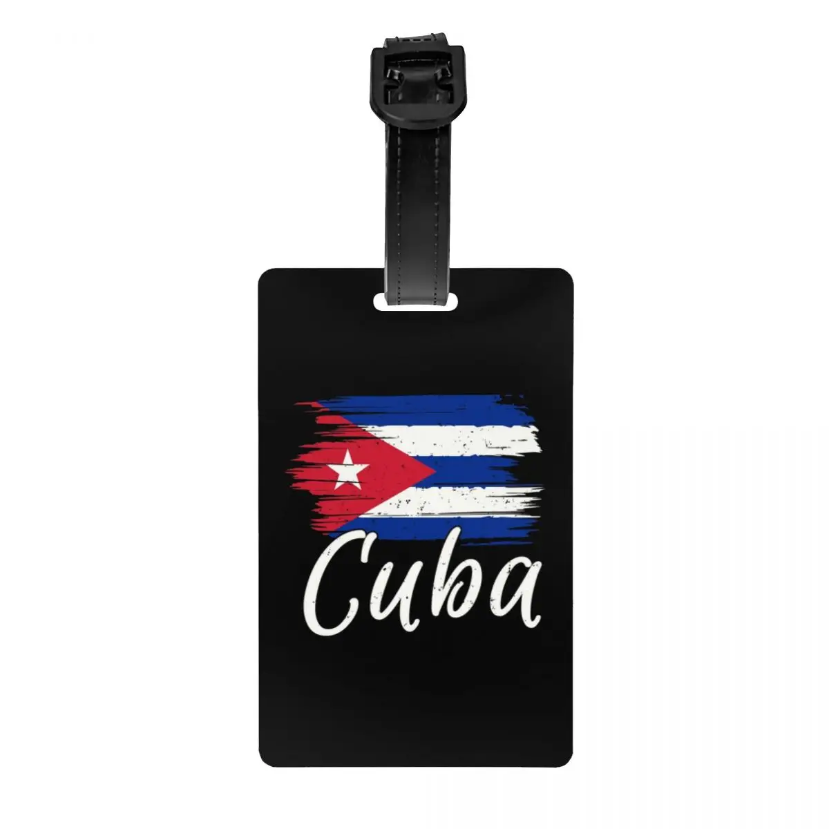 Bagagem Tag com Bandeira Espanhola, Travel Bag Labels, Mala e Bagagem Tag, Cubano Patriótico e Cubano, Proteção de Privacidade, Personalizado