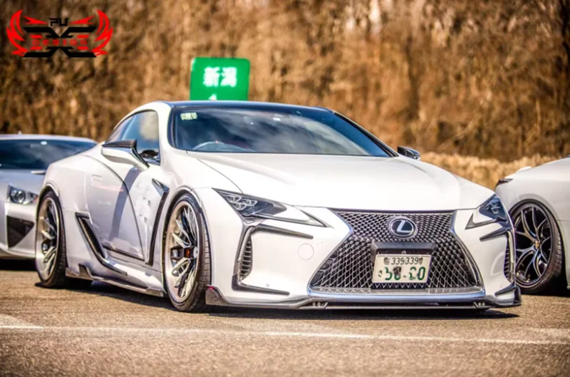 For Lexus LC500 LC500H Dry Carbon Fiber Front Bumper Front Canards Fender Door Canards Splitter Body kit