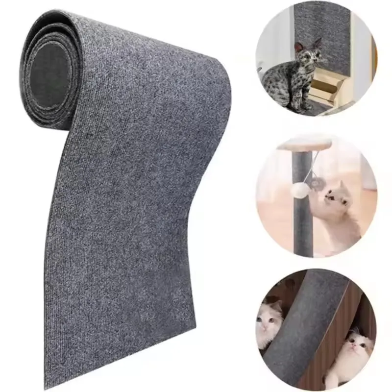 

Wall Self-Adhesive Anti Cat Scratch Sofa DIY Cats Scratch Protection Paws Sharpen Trimmable Carpet Cats Scratch Board