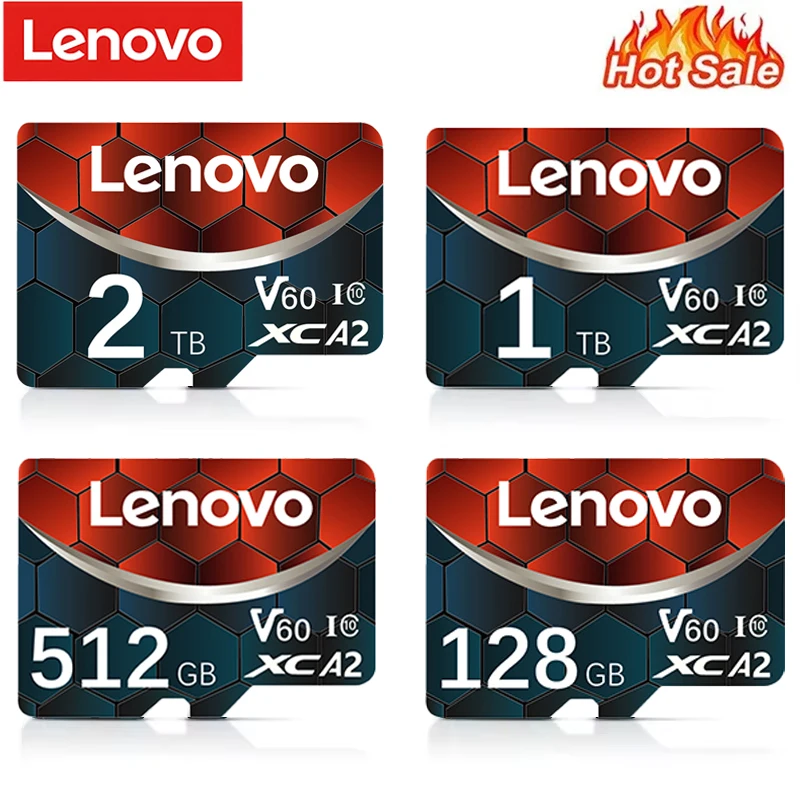 Micro TF SD карта памяти Lenovo, класс 10, 512 ГБ, 256 ГБ, 128 ГБ