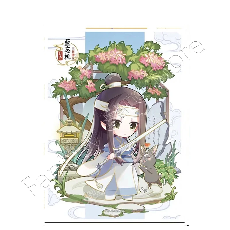 Original KAYOU Animation MoDaoZuShi Cards Q Card Drunk Dreams Wei Wuxian Lan Wangji Signature Card Collection Card Master Devil