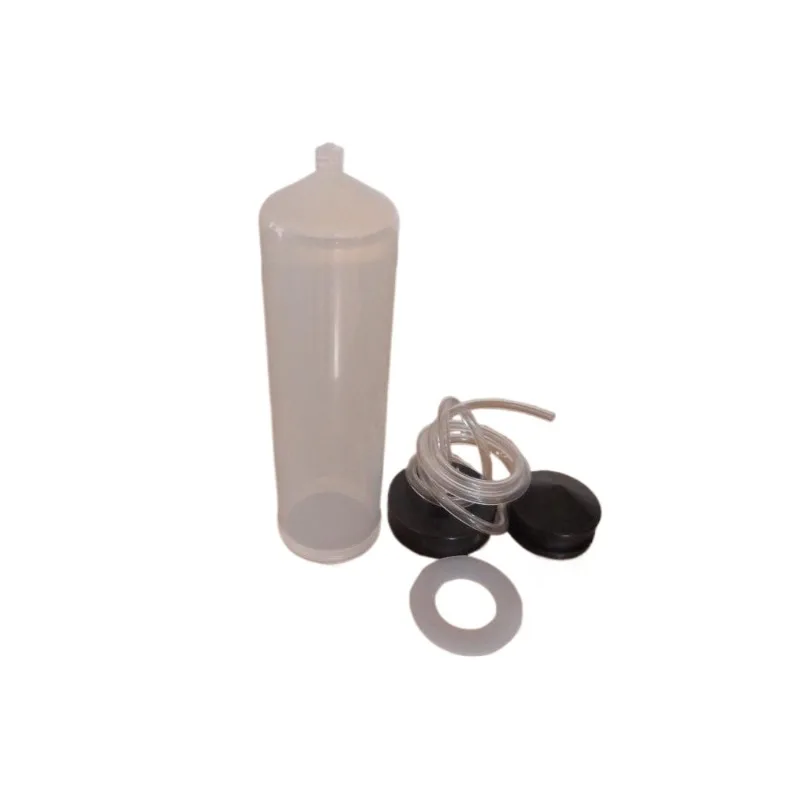 300CC Explosion-Proof Dispenser Barrel, Thickened Helix Luer Lock Syringe with Metal Cap Adapter Kit