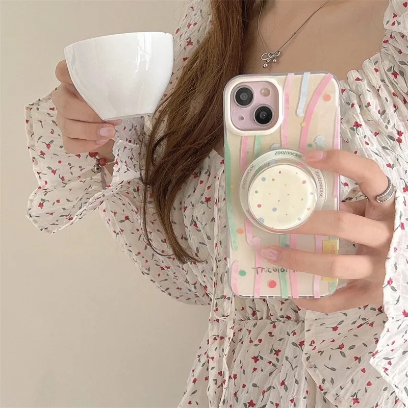 

Simple Graffiti Line Magnetic Phone Case For IPhone 16 15 14 13 12 Promax For IPhone 16 15 14 13 12 Pro Shockproof Cases Cover