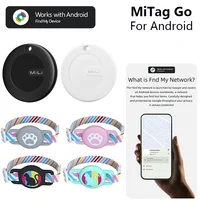 Rastreador Gps inteligente con etiqueta MiLi para gatos, perros, localizador de mascotas, Collar rastreador Gps resistente al agua, funciona para Google Find My Android Tracking