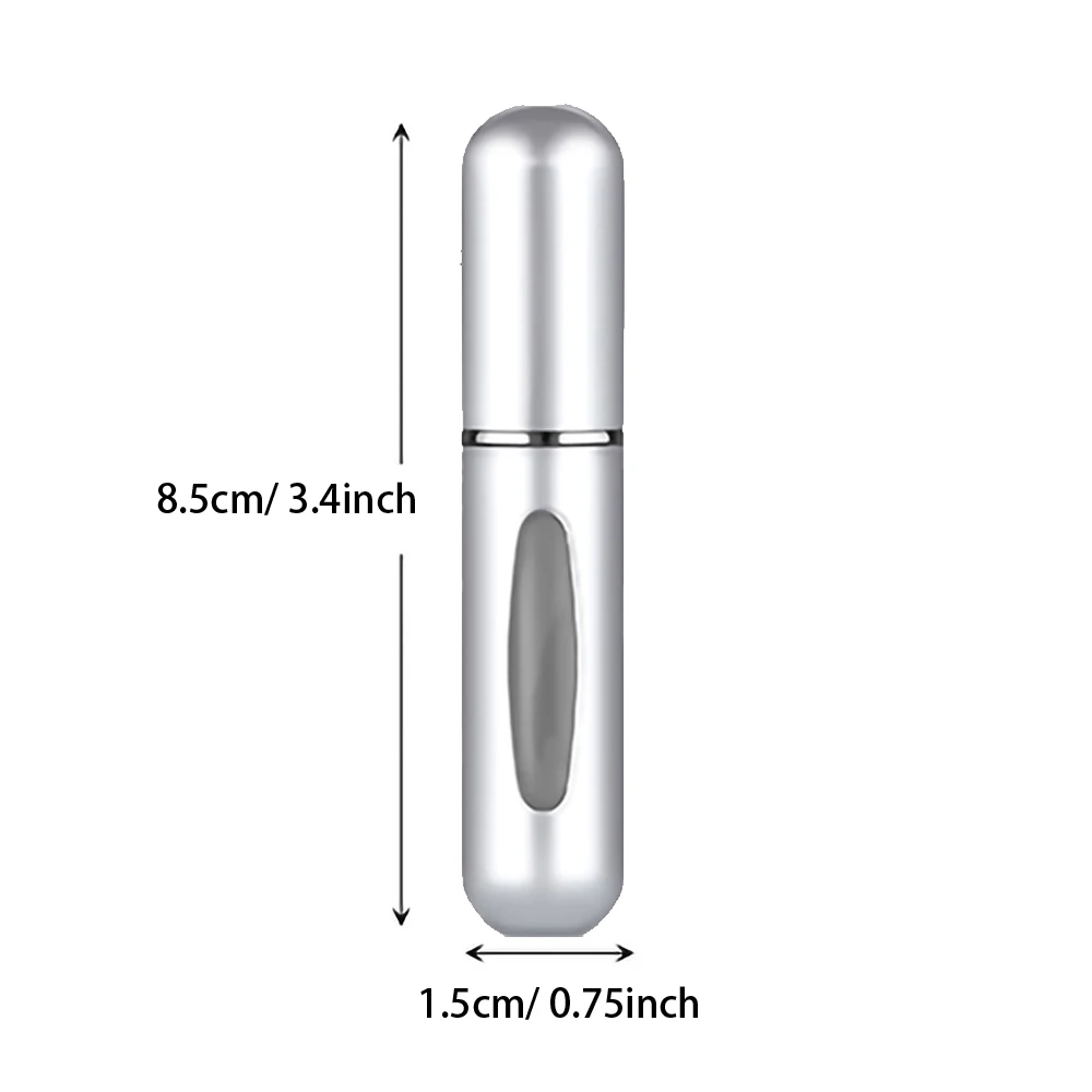3/5/10/20/30 stücke 5 ml Parfüm Zerstäuber Tragbare Flüssigkeit Behälter Für Kosmetik Reisen Mini aluminium Spray Nachfüllbare Flasche – Detail 4