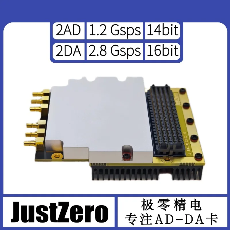 AC intermediate frequency acquisition-transmission, high speed ADDA, 1.2G + 2.8G, AD9695 + AD9144, FMC daughter card