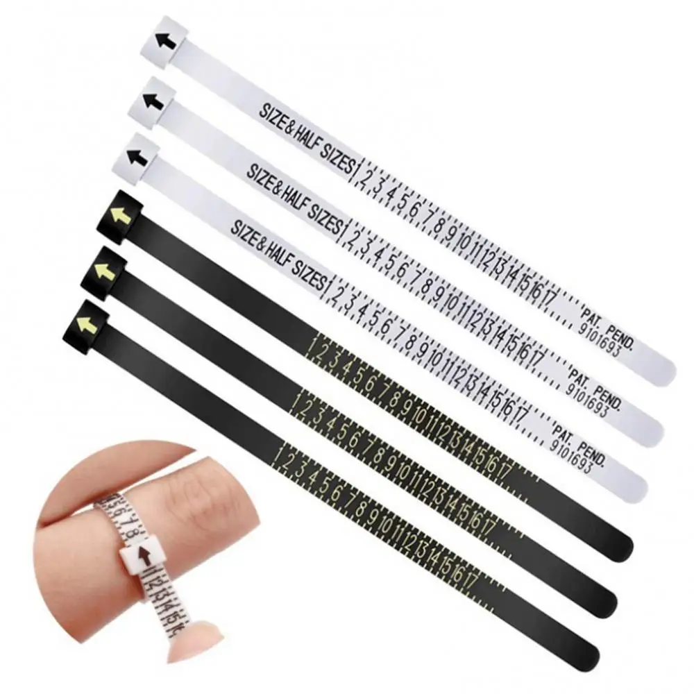 Universal Ring Size Ruler Reusable Accurate US Ring Sizer Gauge Measuring Tool Jewelry Accessories