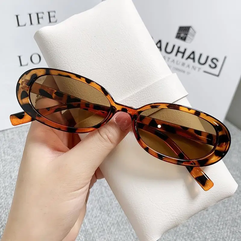 Vintage Oval Style Sunglasses Woman Round Retro Sun Glasses Femininity Small Frame Mirror Classic Eyewear UV400 Oculos De Sol