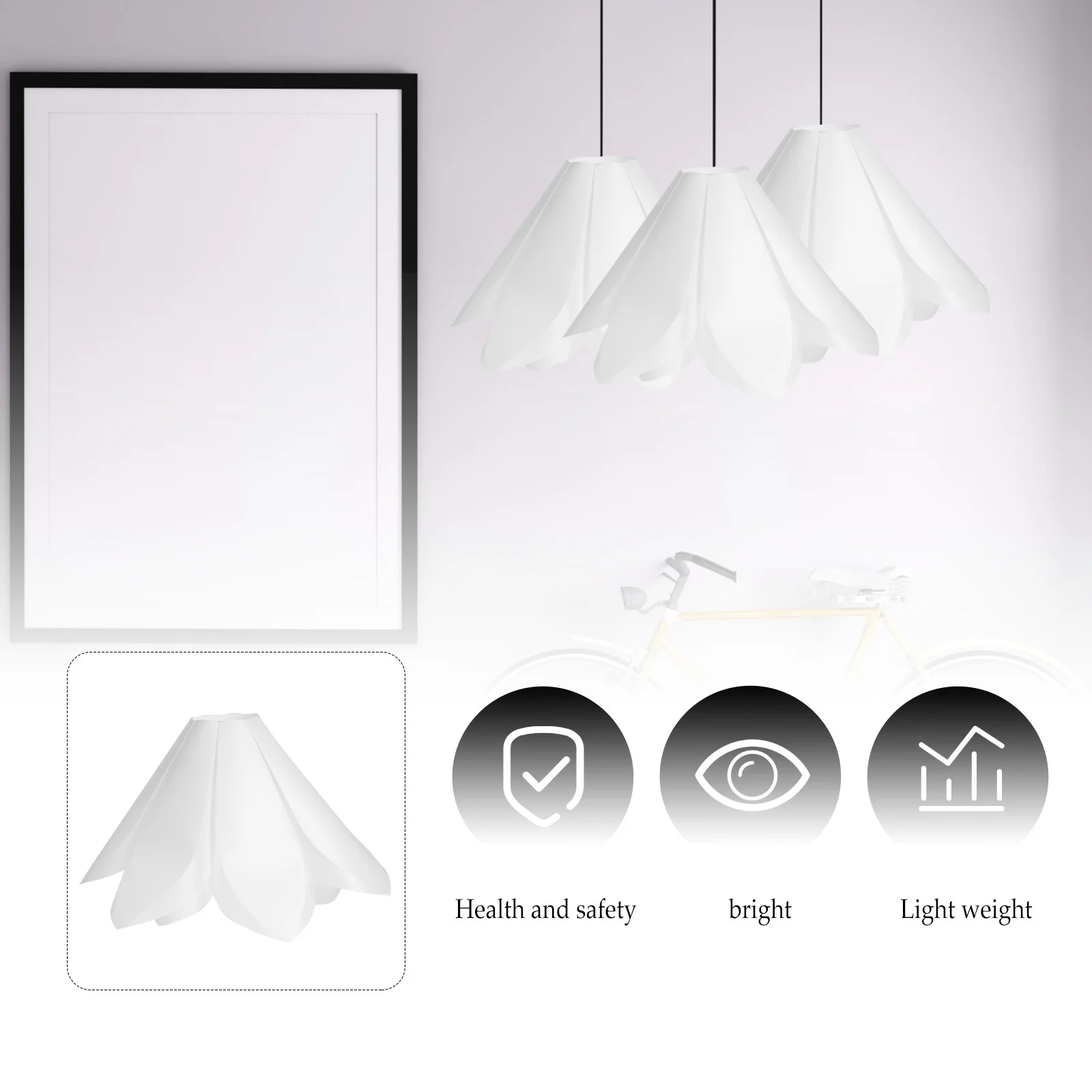 

Lily Flower Lamp Shade Modern Woven Design Elegant Light Cover For Bedroom Home Decor Chandelier Lamp Shades