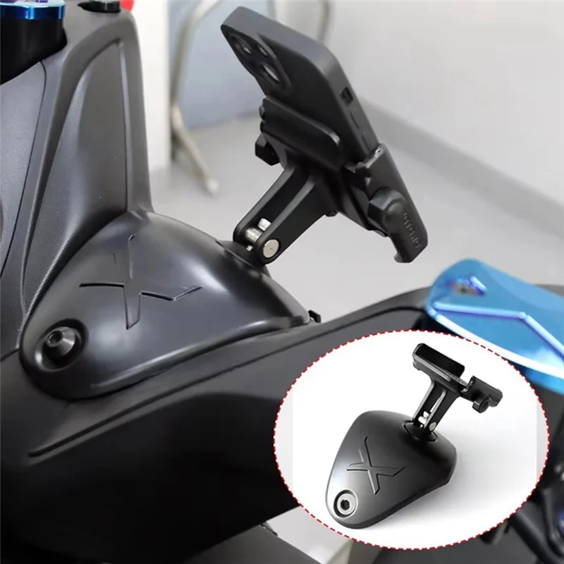 

Motorcycle Handlebar Upper Faucet Cover For XMAX X-MAX 300 2017-2025 With Built-In Phone Holder Accessories