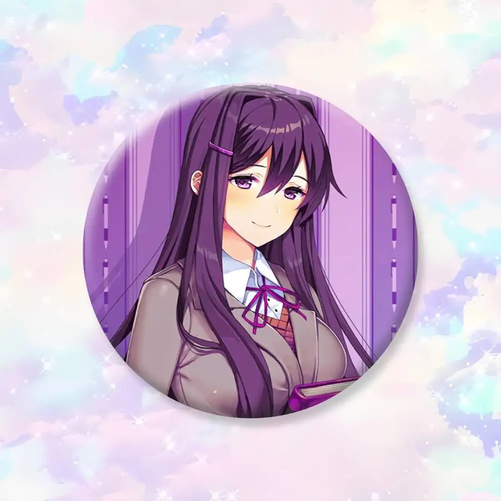 DDLC Girl Y-Yuri Abzeichen, kreative Anstecknadeln aus Weißblech, Brosche, Abzeichen für Kleidung, Rucksack – Detail 10