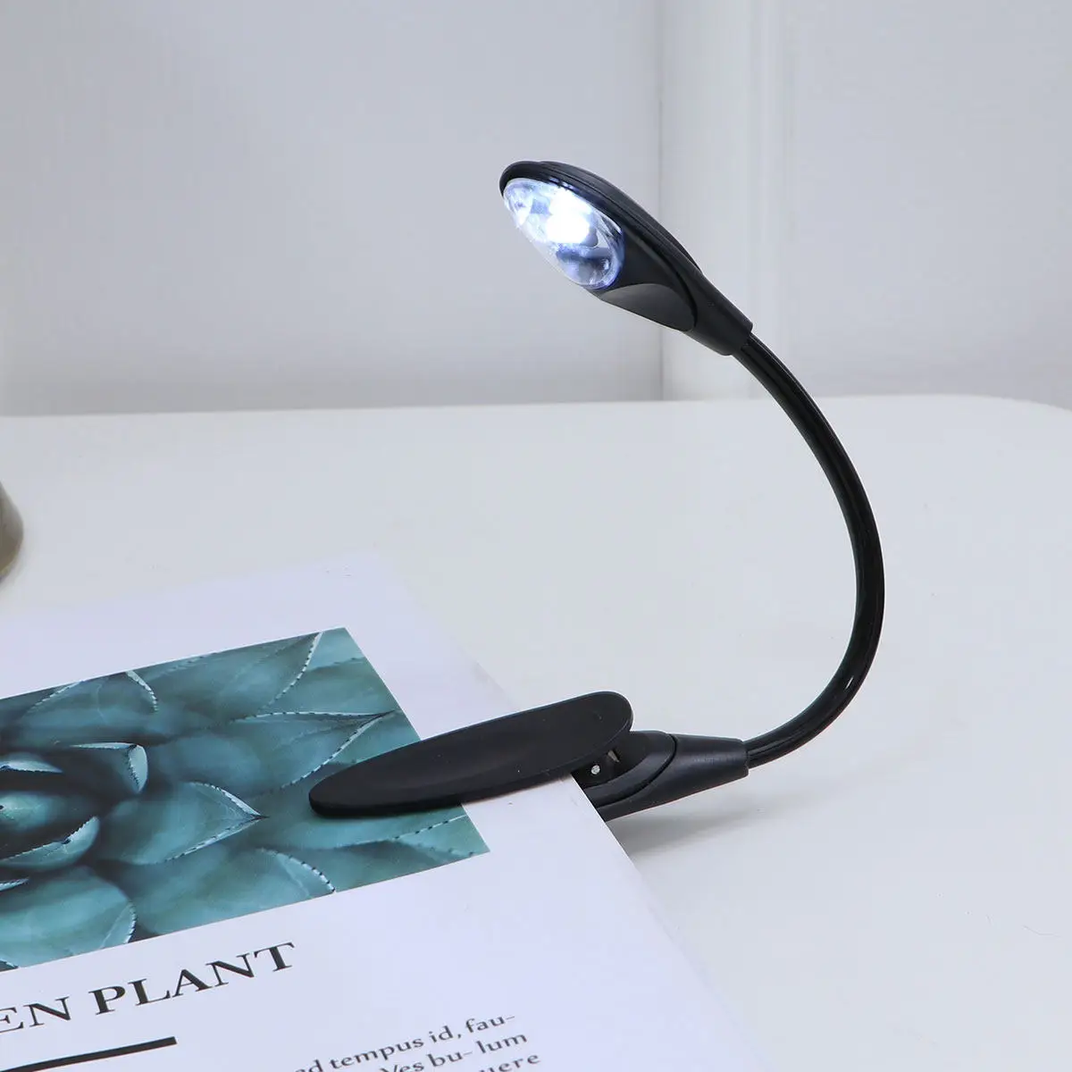 

Mini Clip-on LED Book Light Portable Adjustable Flexible Reading Lamp for Books Camping Fishing Study Desk Travel Night