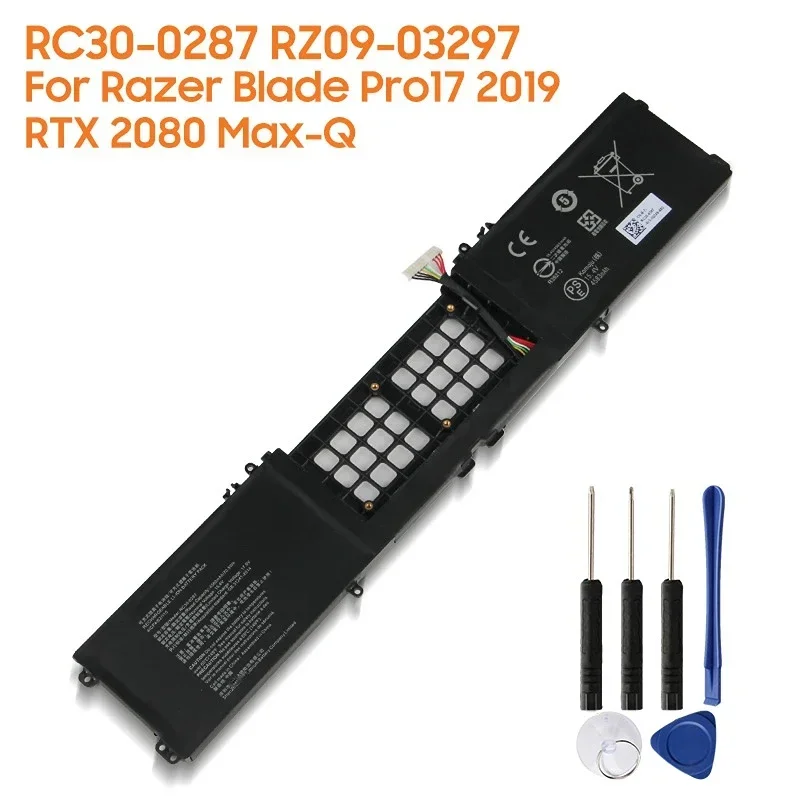 4583mAh High Capacity Battery For Razer Blade Pro17 2019 RTX 2080 RZ09-03297 Max-Q