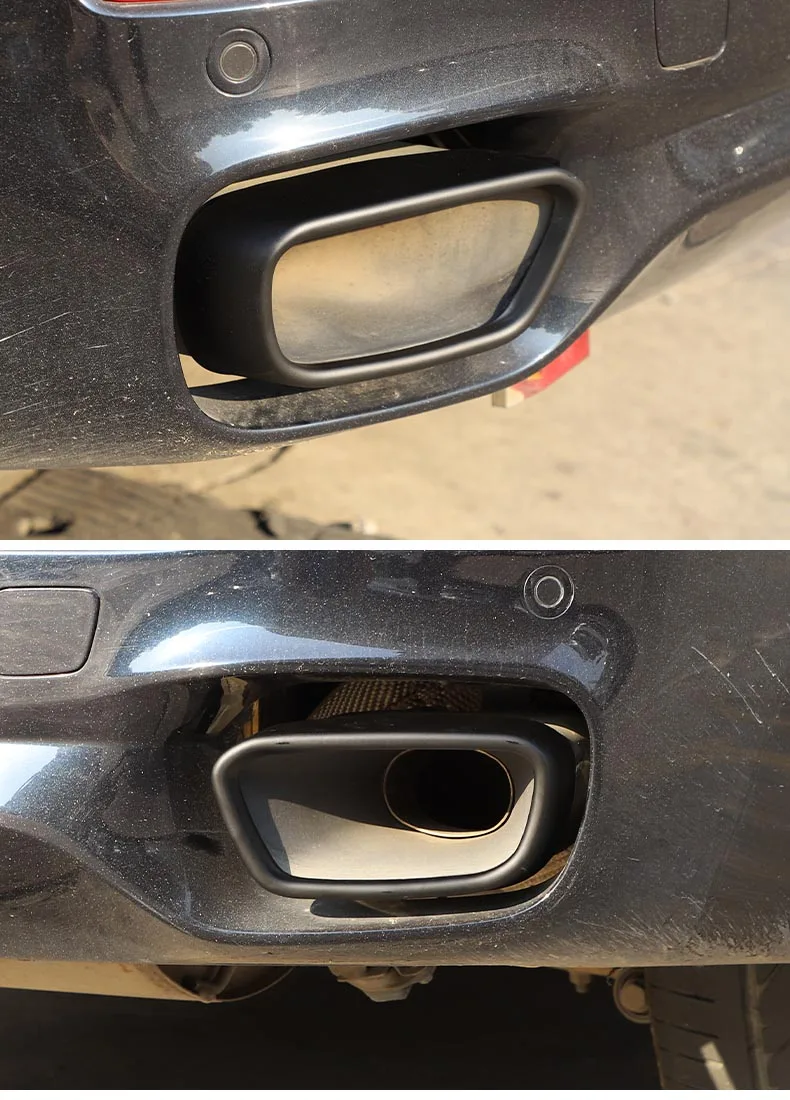 Für BMW X5 F15 X6 F16 2014-18 Auto Styling Schwanz Schalldämpfer Auspuffrohr Ausgang Abdeckung Trim Außen Zubehör (für M Sport Version) – Detail 11