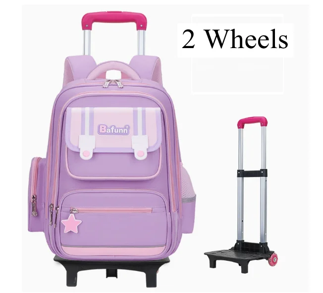 حقيبة ظهر مدرسية بعجلات للبنات حقائب ظهر بعجلات مدرسية للأولاد في المدارس الابتدائية حقائب ظهر مدرسية متدحرجة #3