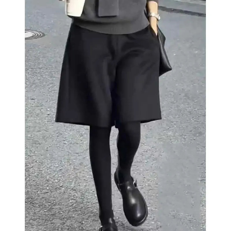 

Japanese Harajuku Y2K Hot Girl Black Pants Spring and Autumn Women's High Waist Fashionable Loose Wide Leg Pants emo