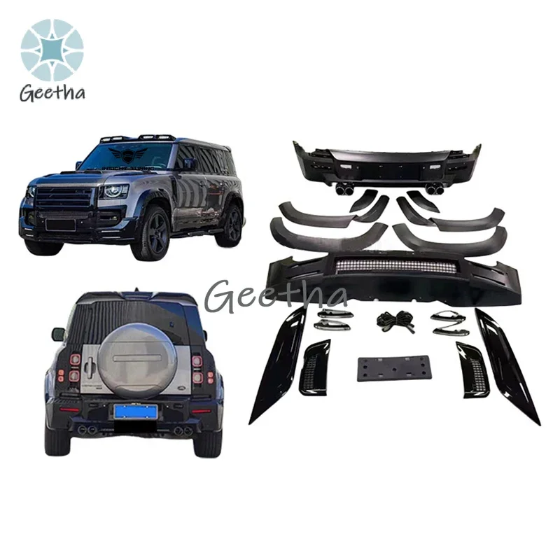 

Высококачественный пластиковый обвес из полипропилена для Land Rover Defender 110: бамперы и элементы кузова в стиле Lummas для рестайлинга Defender 110