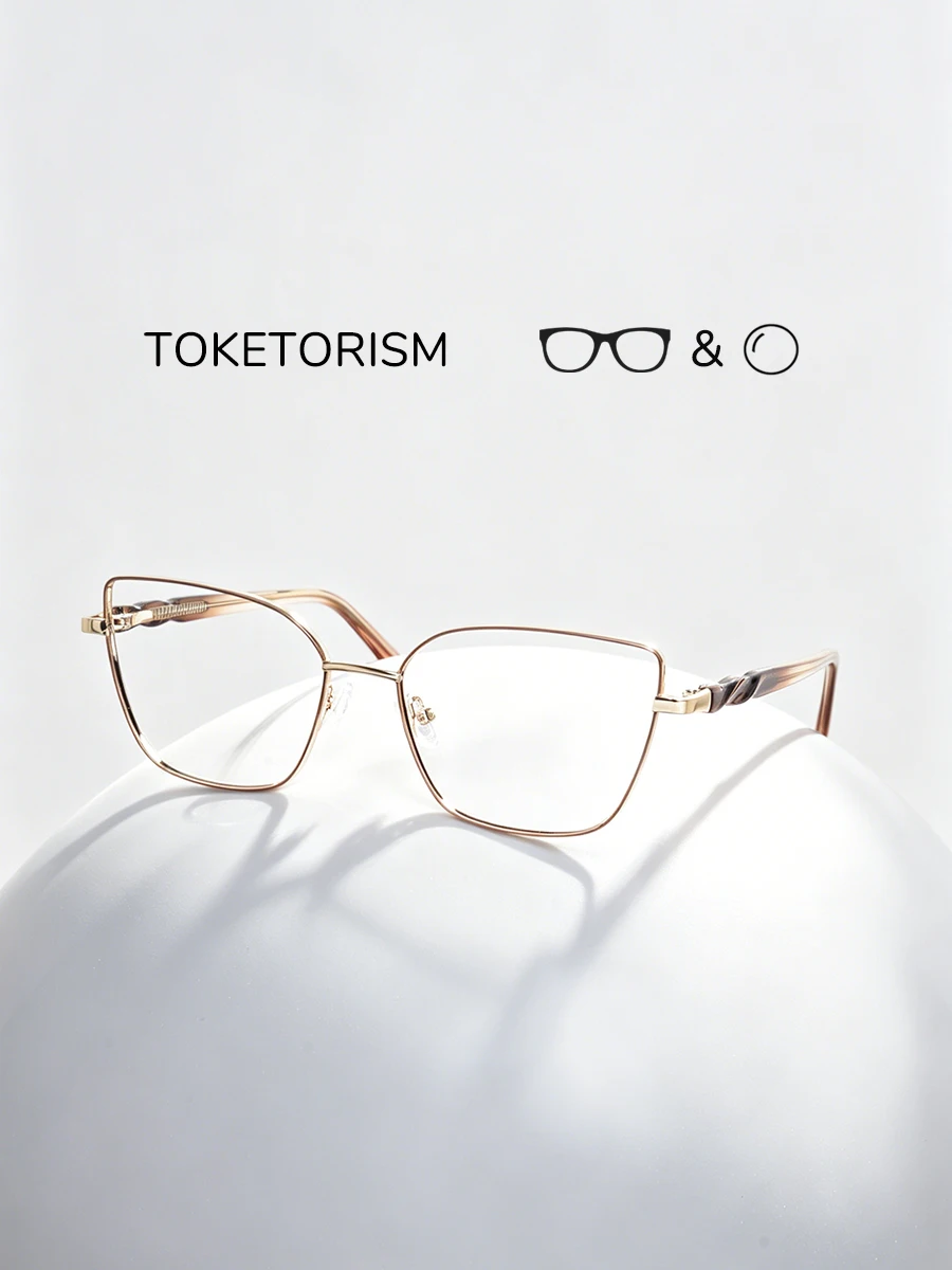 toketorism-新しい女性用プログレッシブアンチブルーフォトクロミックレンズカスタム処方メガネ