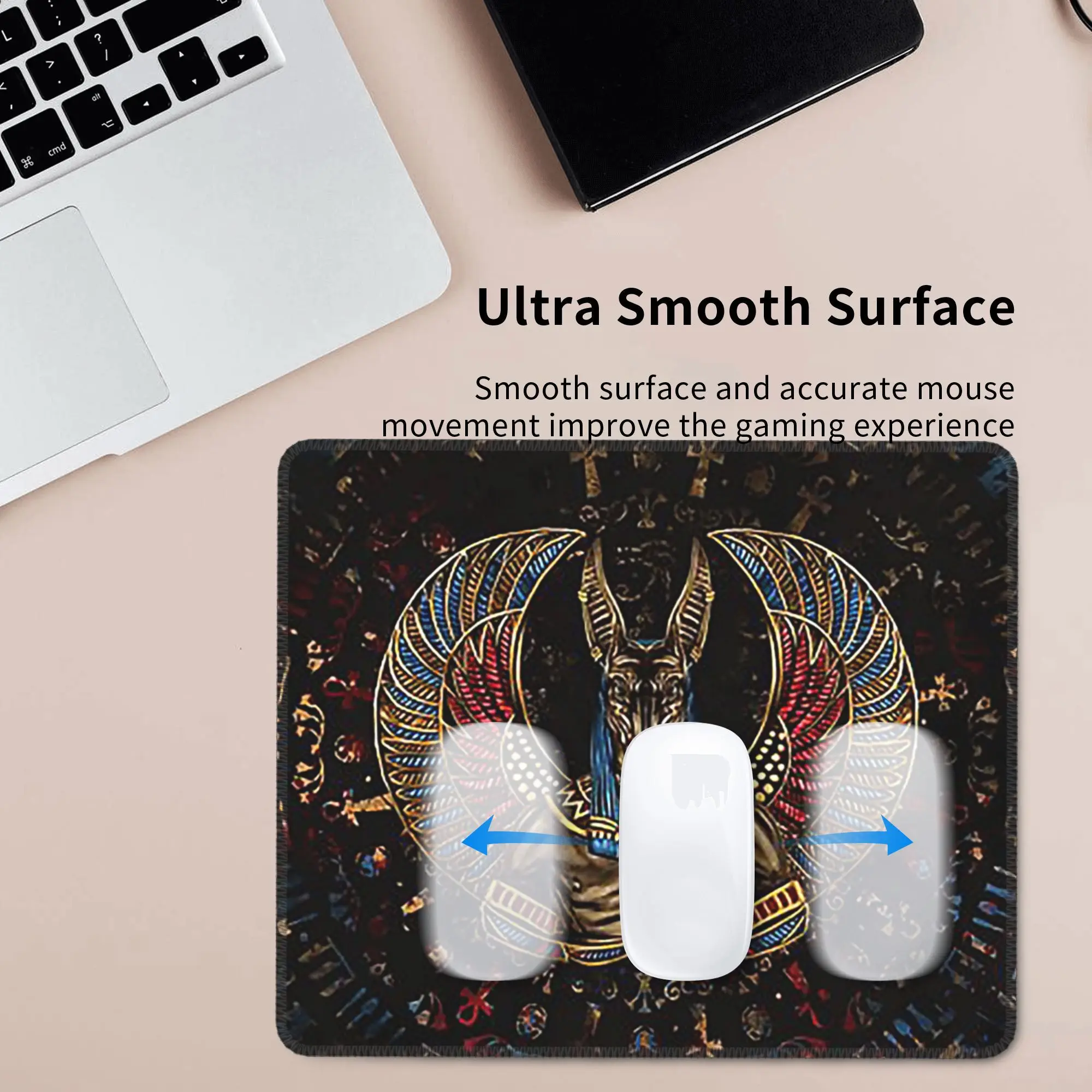 أنوبيس الإله المصري ماوس الوسادة الكمبيوتر لوحة المفاتيح ماوس حصيرة ألعاب الكمبيوتر المحمول حصيرة مكتب الملحقات الجدول الحصير