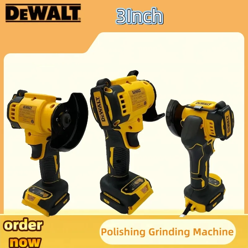 Dewalt rebarbadora sem fio 125mm e 3 Polegada mini máquina de polimento ferramentas elétricas de corte