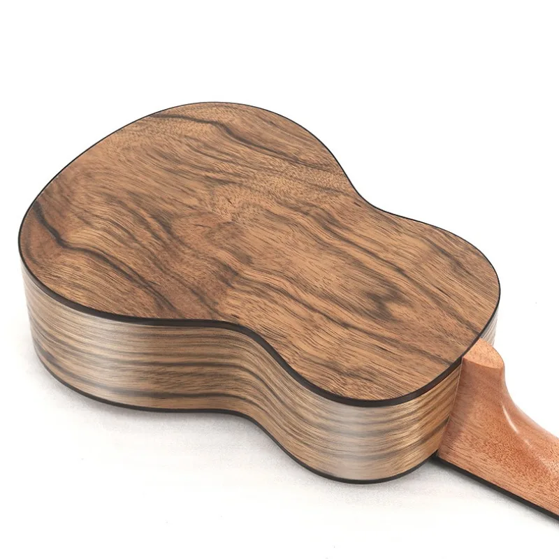 21 inch Solid Walnut Panel Ukulele Portable Hawaii Four string Small Guitar Nylon string Ukelele for Kids Adult Beginners