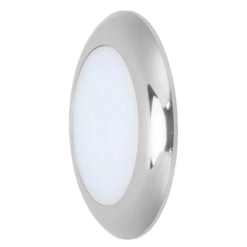152mm/6.0in 12V LED Dome Light Ultra Slim IP66 Waterproof Surface Mount for Marine Yacht RV Motorhome