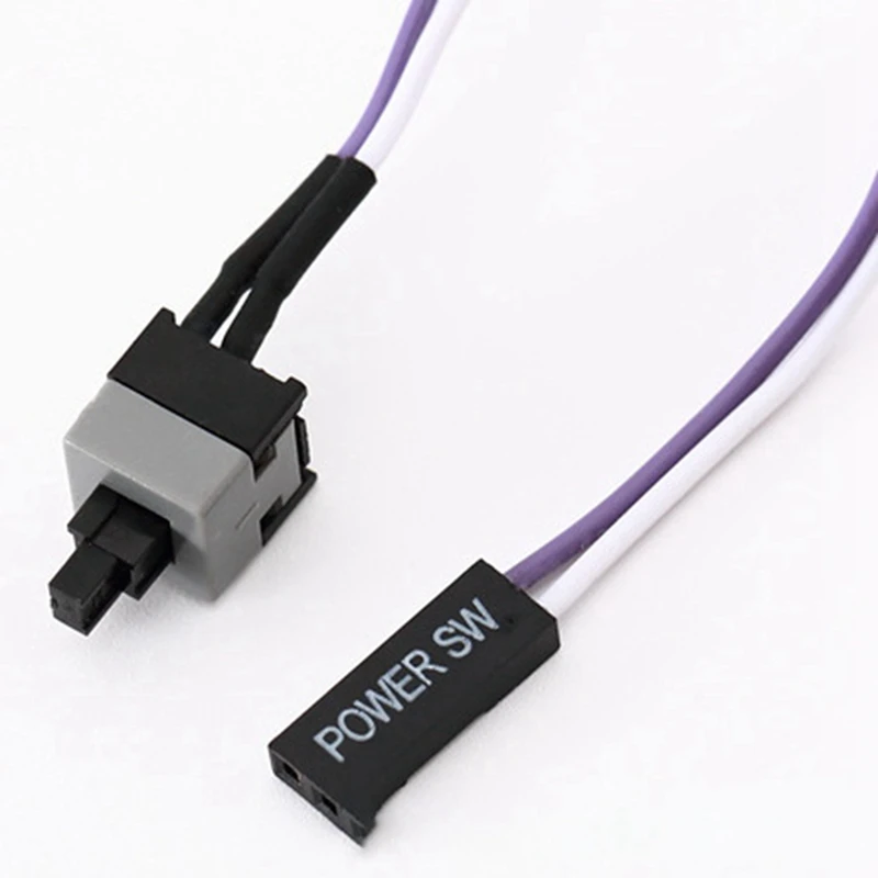 20 قطعة 50 سنتيمتر زر الطاقة الطويل كابل التبديل للكمبيوتر التبديل إعادة تعيين طاقة الكمبيوتر لحظة إعادة تعيين السيارات زر SW