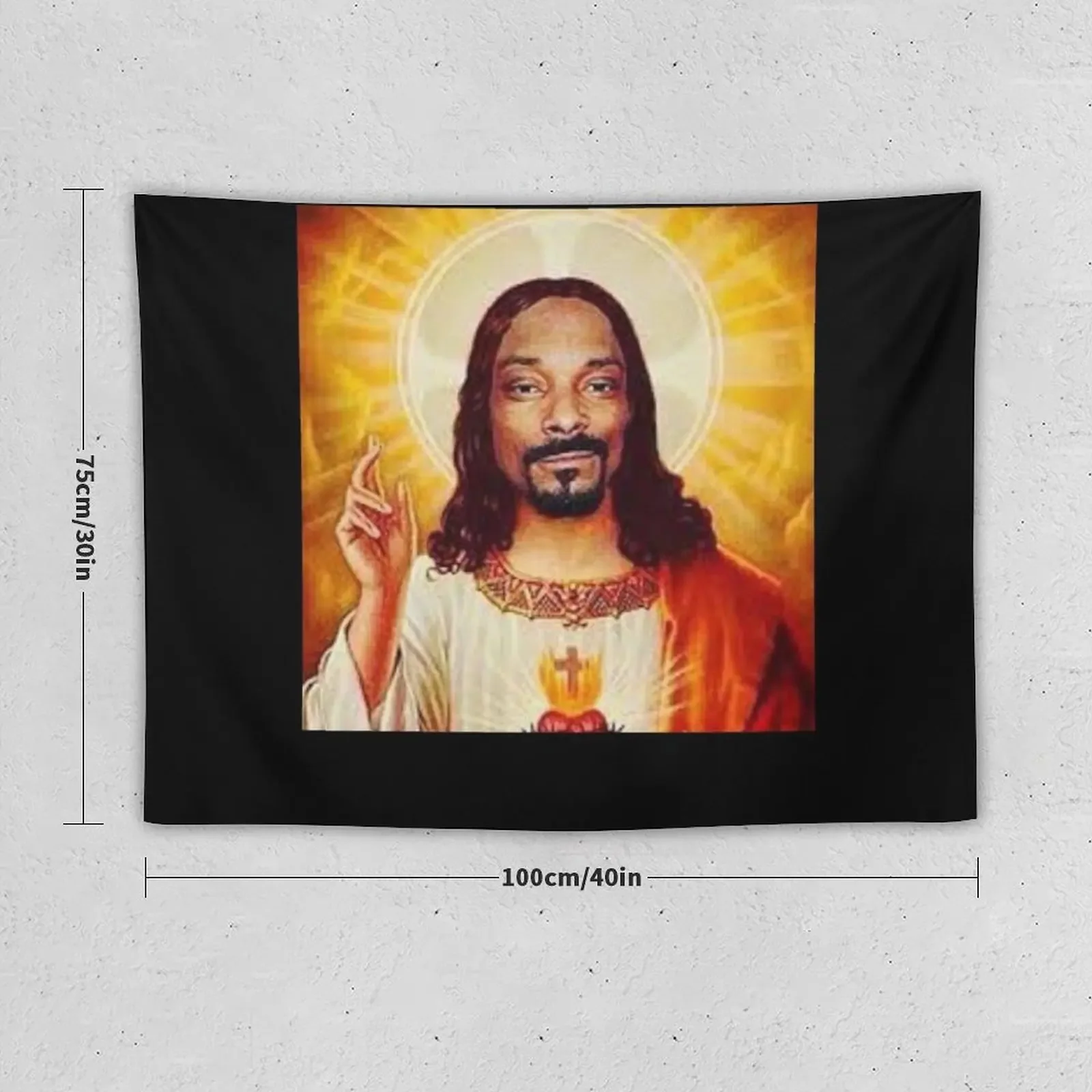 Snóóp Dógg góes jesus Tapestry Wall Decoration Items Room Aesthetic Wall Hanging Decor House Decor Tapestry