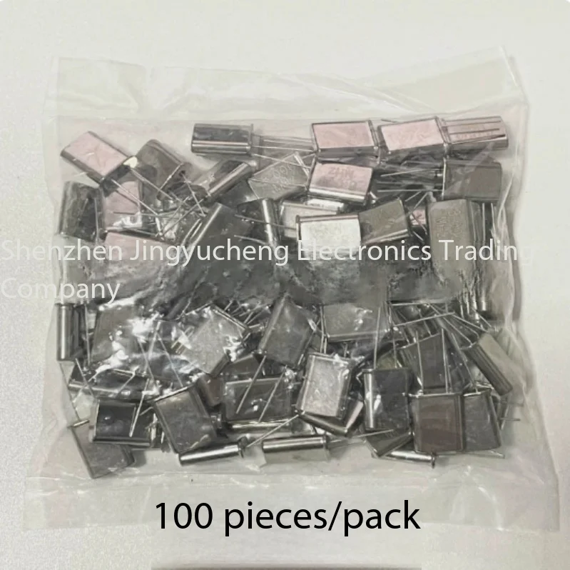 100pcs hc49 crystal Direct-insert Passive  Oscillator hc-49u  4M 8M 24M 16M 10M 12M U-shaped 2-pin Quartz Crystal Resonator