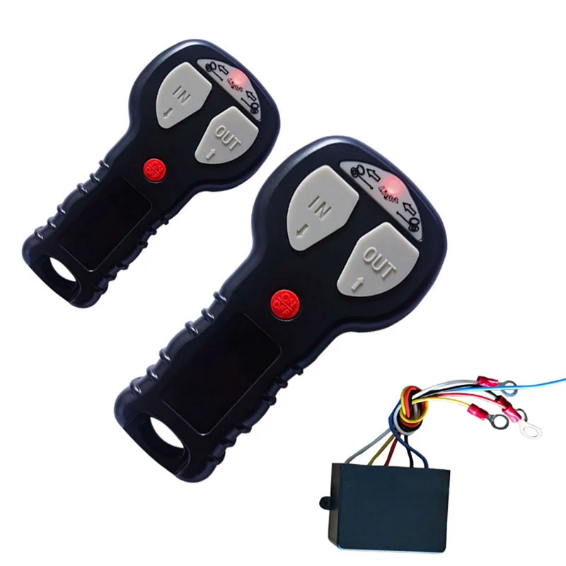 

12V 24V Car Wireless Winch Electric Remote Control IP68 With Manual Transmitter Set Truck ATV SUV Truck Vehicle Kit-AU62
