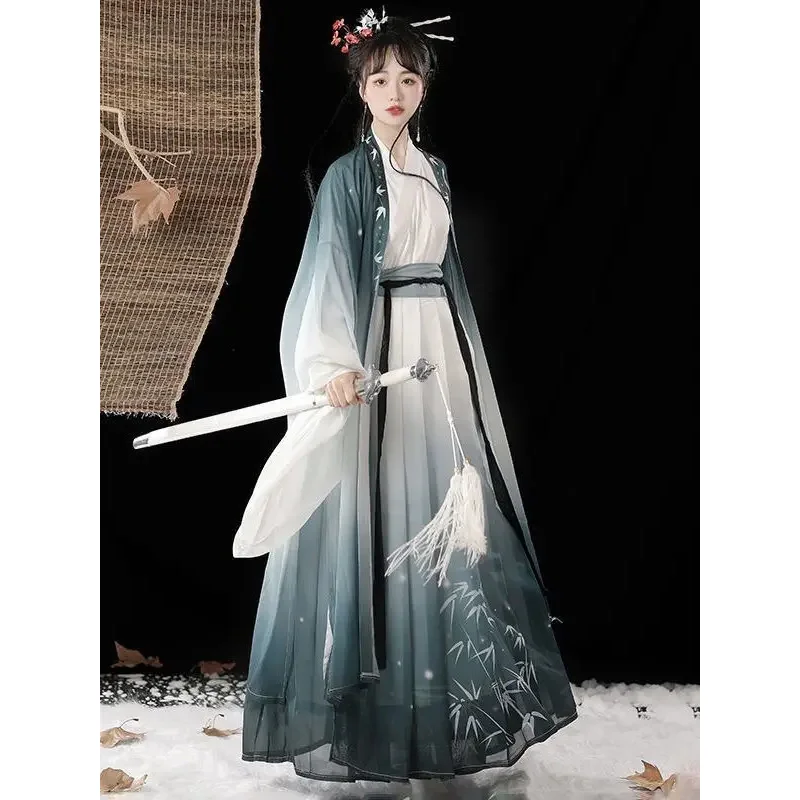 Wei jin dinastia hanfu estilo chinês cosplay traje unissex coleiras cruzadas elegante terno tradicional