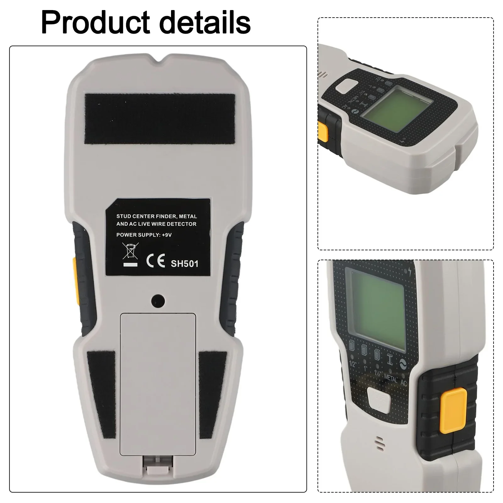 

Wall Stud Finder Cable Finder Locator Audible Alarm Cable Protection Indicator Easy-to-Read Indicators Construction