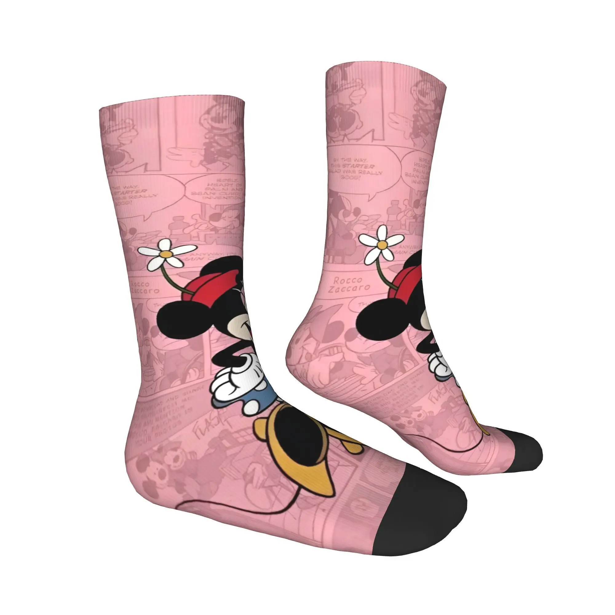 Kawaii Minnie Cartoon Socks Mercadoria para homens e mulheres Meias de tripulação aconchegantes melhor ideia de presente