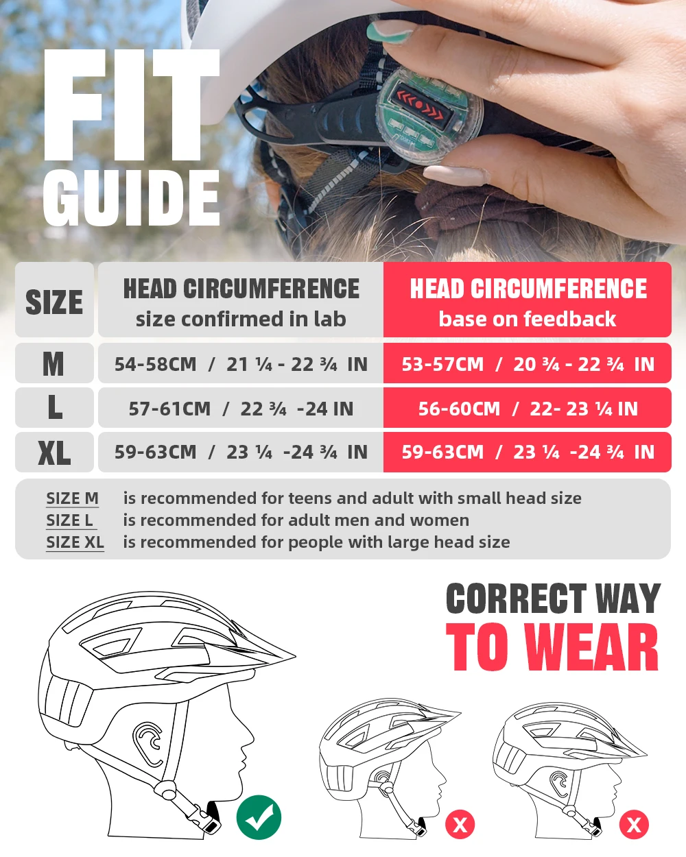 VICTGOAL Bicycle Helmet For Adutl with Goggles Visor Taillight Bike Safety Cap Men MTB Road Bike Electric Scooter Cycling Helmet