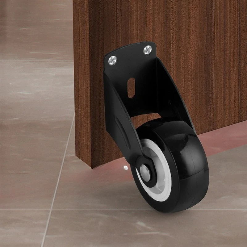 1/2Pcs New Silent Furniture Caster Side Mounted Mobile Door Support Moving Wheel Household Moving Tool Directional Roller